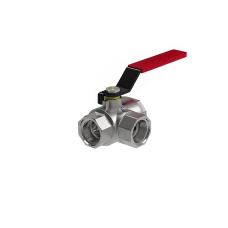 Кран шаровый трехходовой тип L 1/2"